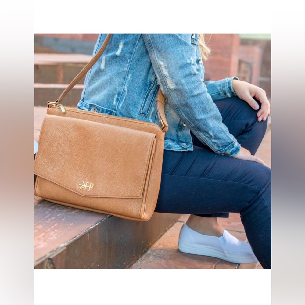 Freshly Picked Cross-Body Diaper Bag with Changing Pad